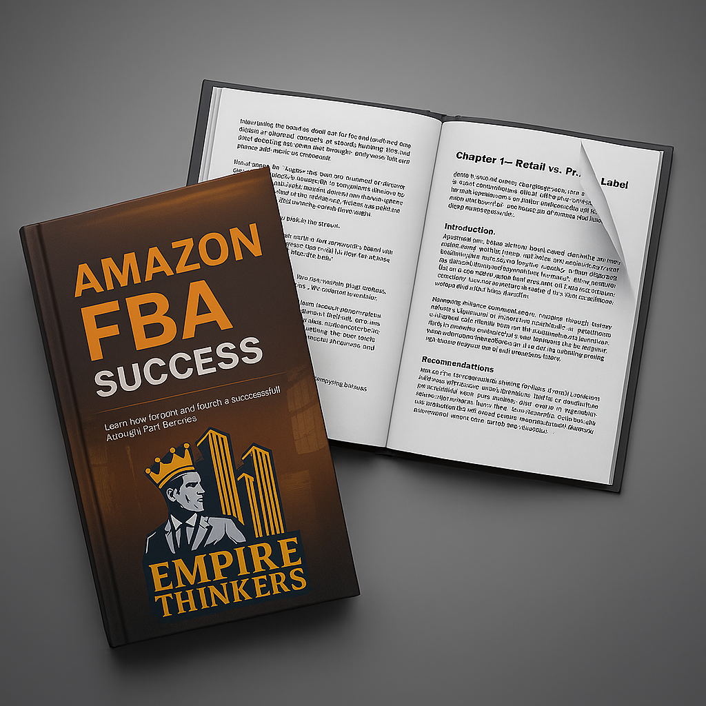 Amazon FBA Success book by Empire Thinkers – learn how to start and launch a profitable Amazon FBA business.