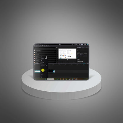 Empire Thinkers Master CapCut course – 21-part video and podcast training featuring CapCut software interface displayed on a laptop.
